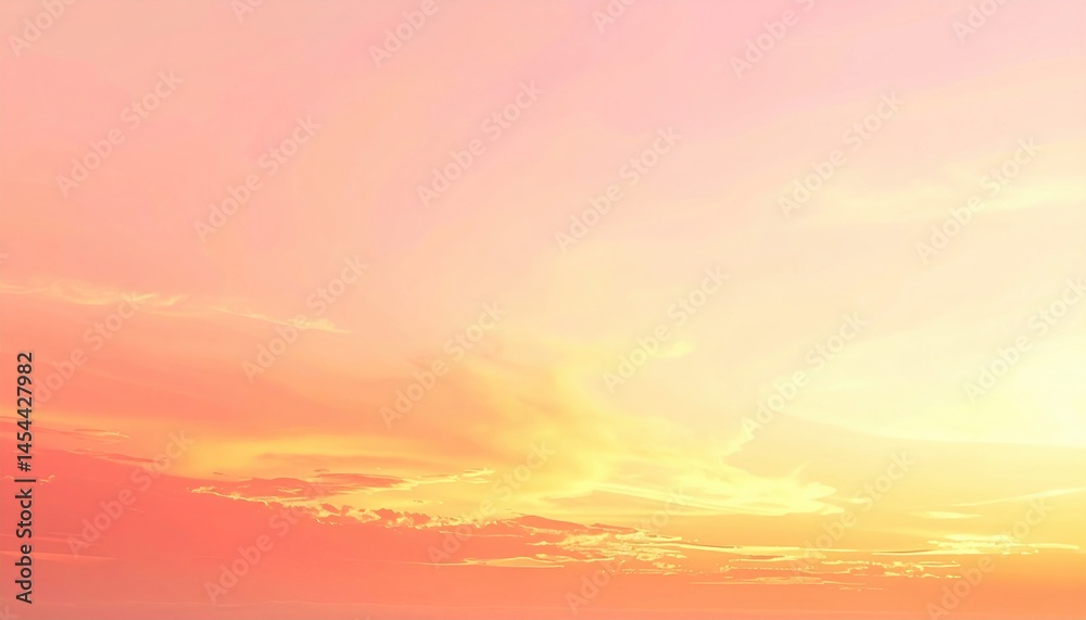 Fototapeta premium Sunset serenity over ocean waters coastal beauty digital imagery tranquil environment aerial perspective nature reflection