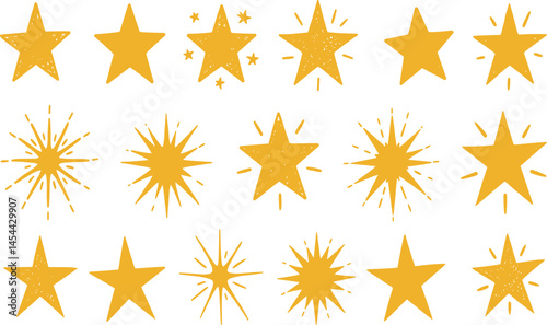 Crayon star shape, hand drawn pencil line doodle pattern. Pastel brush texture, color background. Star figure. Vector chalk line sketch. Sticker icon, sparkle figure.