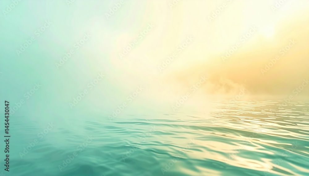 Obraz premium Calm water reflection at sunrise serene lake nature photography misty atmosphere peaceful viewpoint tranquility concept for relaxation