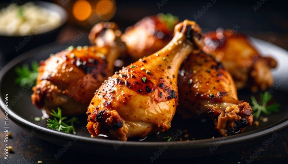 roasted chicken on a plate