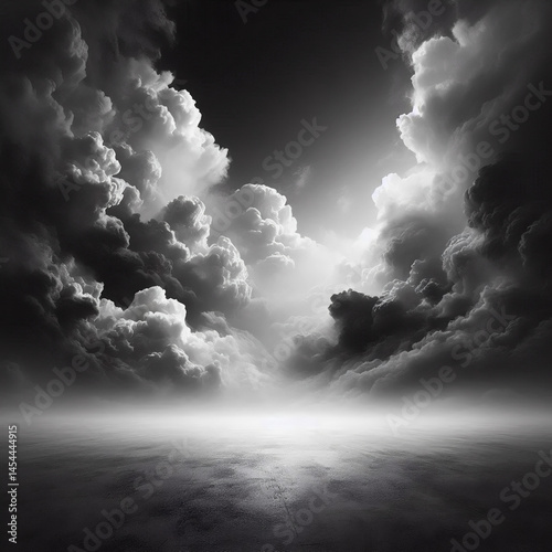 black background white smoke