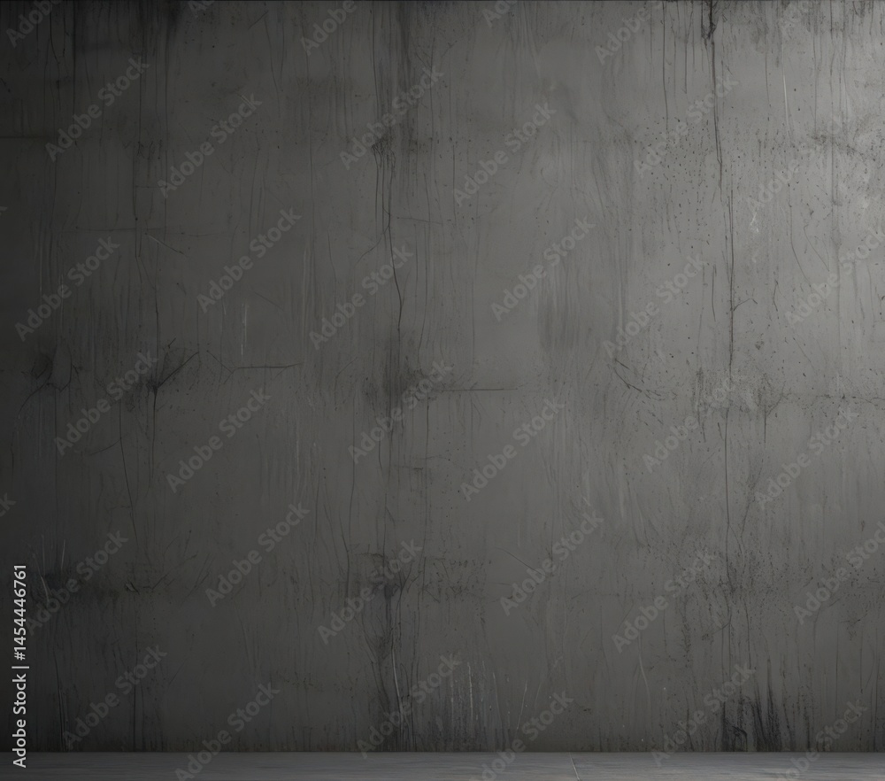 Fototapeta premium Dark grey textured concrete wall, subtle cracks, grunge , cracked, heavy