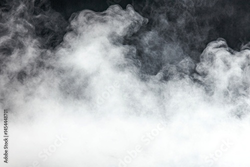 Abstract smoke swirls on dark background