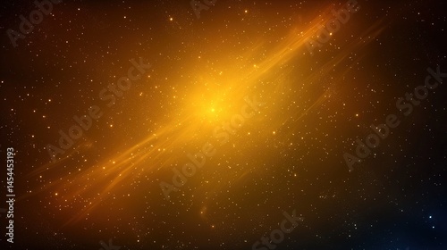 Obraz na płótnie Cosmic golden nebulae celestial expanse. w salonie