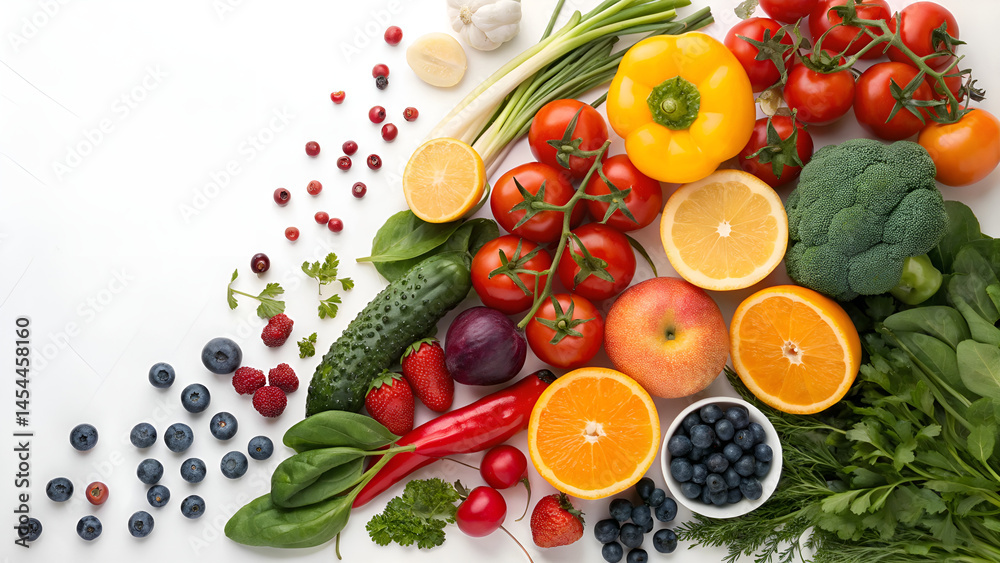 Colorful EPS Background with Fresh Fruits and Vegetables – Healthy Organic Food Design Template Colorful EPS Background with Fresh Fruits and Vegetables – Healthy Organic Food Design Template