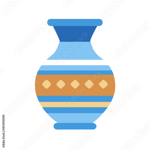 Pottery Vase Icon Representing Ceramic Art and Handcrafted Decorative Design