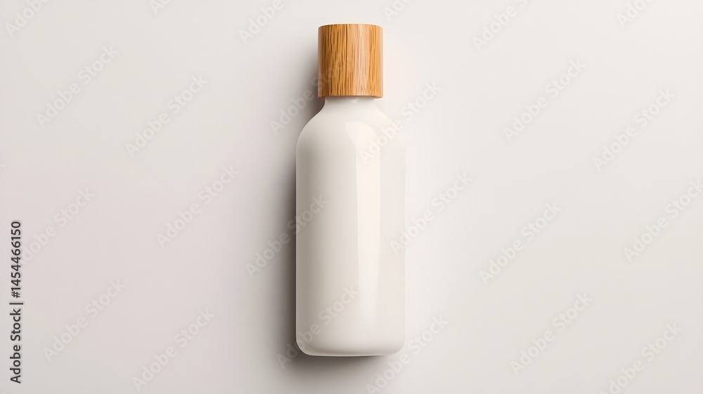 Natural skincare product in a minimalist bottle Natural skincare product in a minimalist bottle