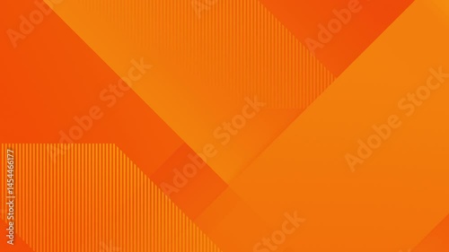 4k yellow orange red elegant abstract dynamic background. Creative animated geometric shapes. Triangles, squares, stripes lines. Color gradient. Light dark flowing shades. Web seamless loop banner BG