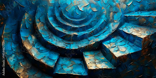 The image of a colorful spiral illustration,Generated AI
