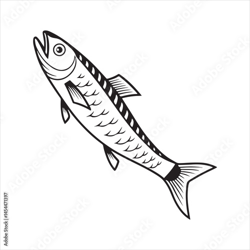 anchovy vector icon with a white background