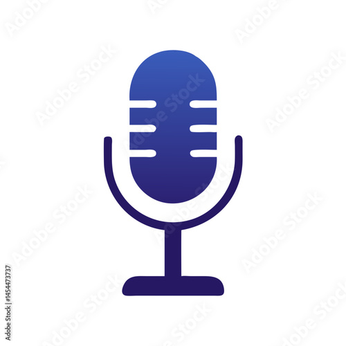 Studio Microphone Icon for Audio Recording and Sound Production