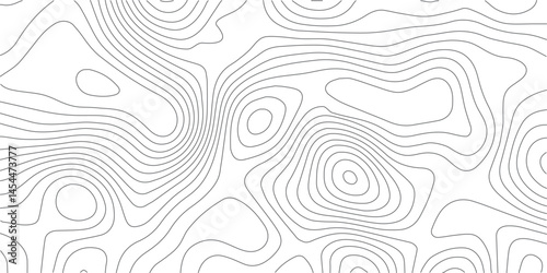 "High-resolution abstract topographic contour map with continuous smooth black lines on a white background, depicting natural terrain with organic and wavy elevation patterns."
