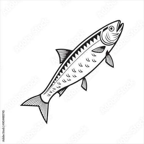 anchovy vector icon with a white background