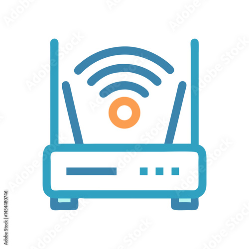 Wi-Fi Router Icon Representing Home Internet Connectivity Device