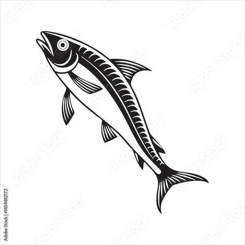 anchovy vector icon with a white background
