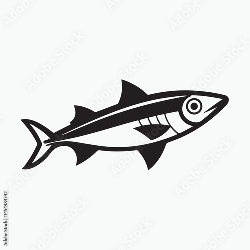 anchovy vector icon with a white background