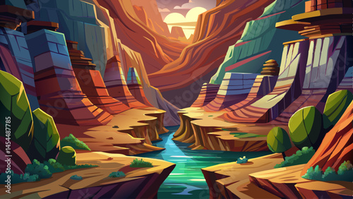 Mysterious and untouched, the hidden canyon reveals layers of geological history