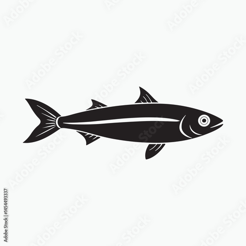 anchovy vector icon with a white background