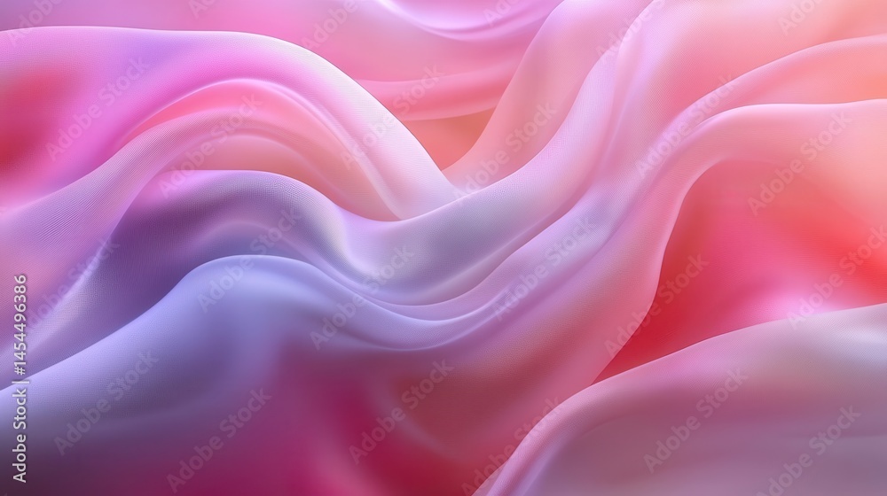 Fototapeta premium Abstract flowing fabric, vibrant colors (1)