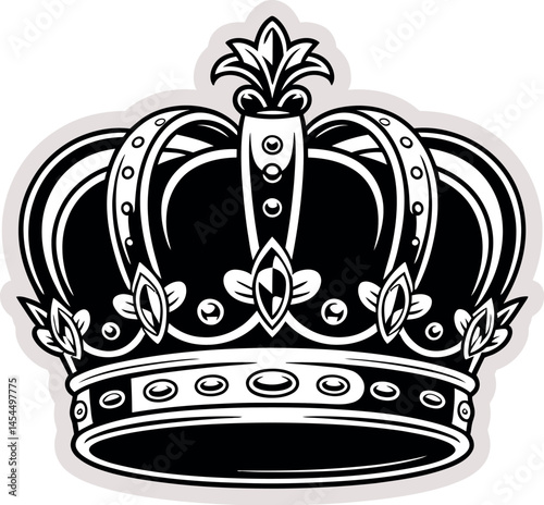 Royal Crown Symbol Graphic T Shirt Design
