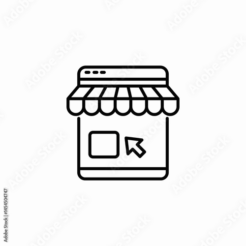 shop store icon sign vector
