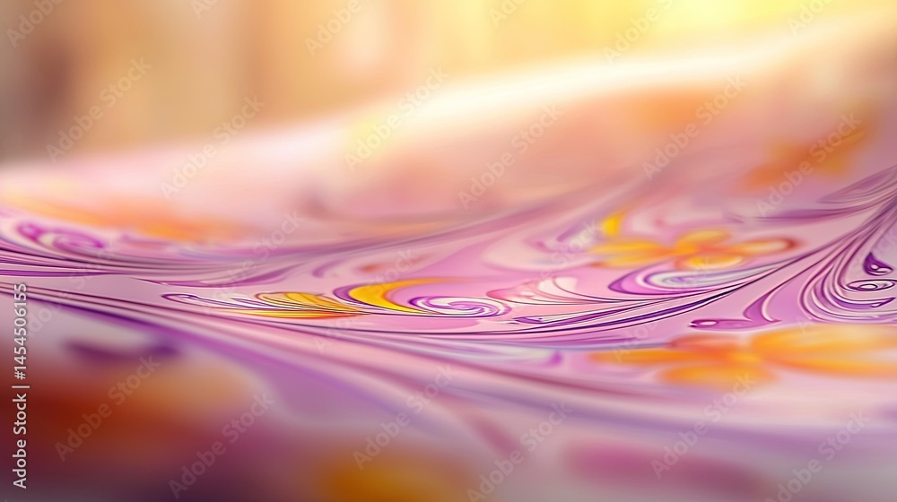 Abstract design with flowing patterns and soft colors.