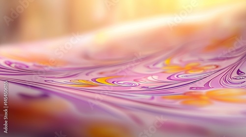 Obraz na płótnie Abstract design with flowing patterns and soft colors. w salonie