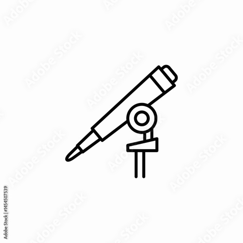 telescope tool icon sign vector