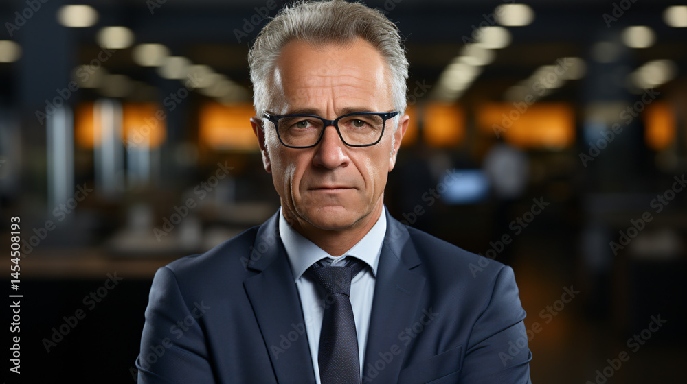 Confident business leader in formal attire with a professional expression, blurred office background for leadership portraits.
Confident business leader in formal attire with a professional expression, blurred office background for leadership portraits.
