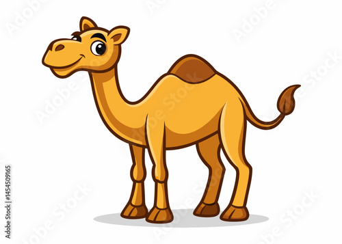 Adorable Cartoon Camel Illustration for Kids