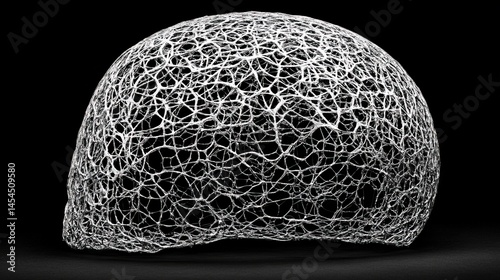 Obraz na płótnie Intricate, web-like structure forming a spherical shape. w salonie