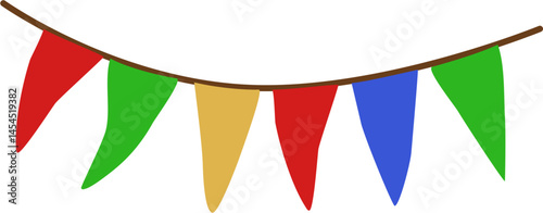 Festive Colorful Bunting Flags String for Party Decoration