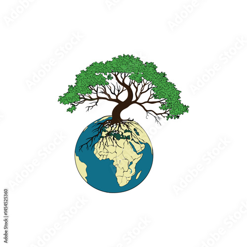 tree and globe