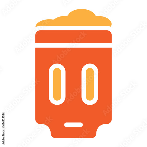 Beer Stein Vector Glyph Two Colors Icon Design