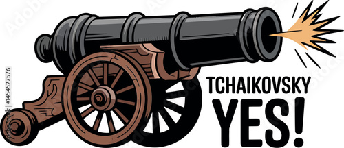 Tchaikovsky 1812 Overture Cannon Music T Shirt