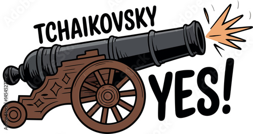 Tchaikovsky 1812 Overture Cannon Music T Shirt
