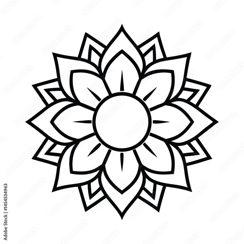 Ethnic Mandala Tribal Border Vector Ethnic Mandala Tribal Border Vector