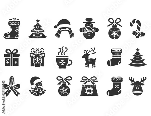 Christmas icon set 