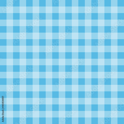 Soft Blue Gingham Seamless Checkered Pattern Background