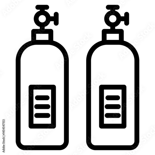 Oxigen icon in vector illustration