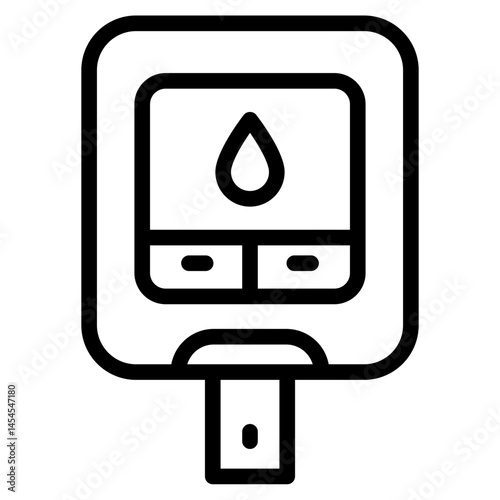 Diabetes,  Test healthy icon in vector illustration