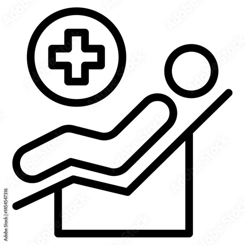 Pattient icon in vector illustration