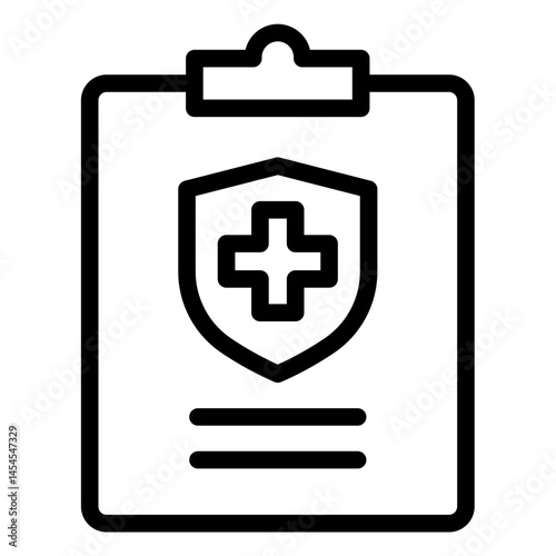 Health insurance icon in vector illustration
