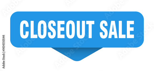 closeout sale sticker. closeout sale sign on transparent background