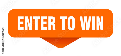 enter to win sticker. enter to win sign on transparent background