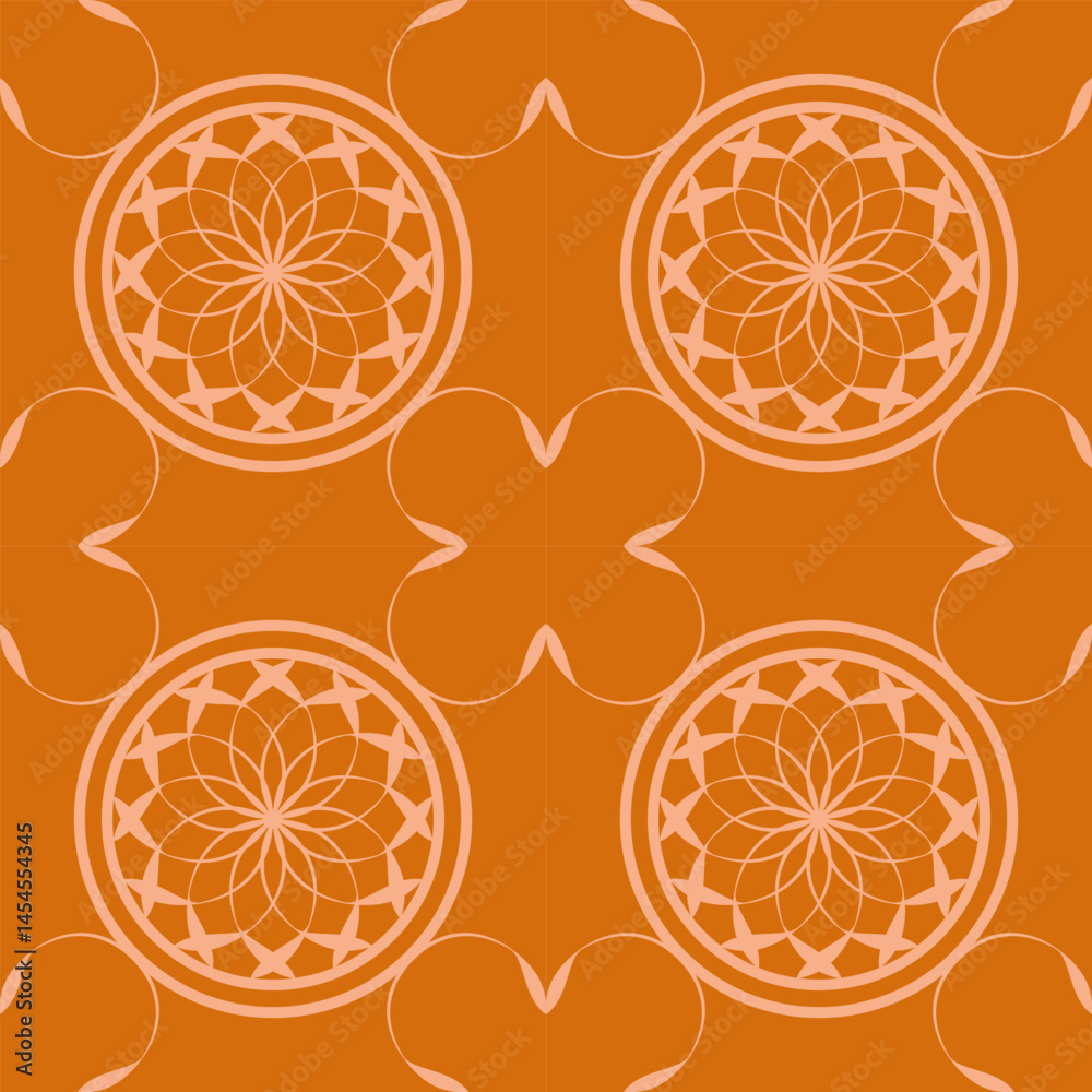 seamless black and white pattern of different geometric shapes