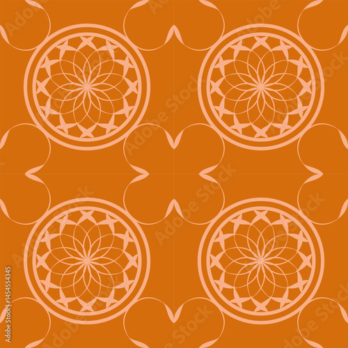 Obraz na płótnie seamless black and white pattern of different geometric shapes w salonie
