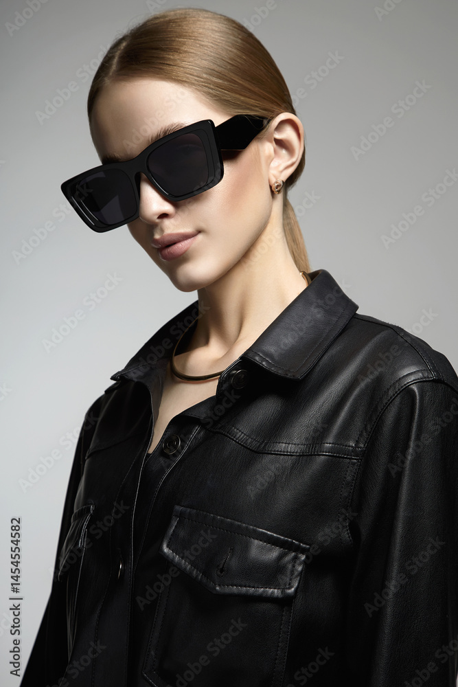 fashionable Beautiful young woman in sunglasses