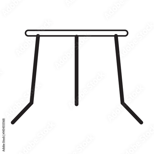 Minimalist Illustration of a Simple Geometric Design with Angular Lines