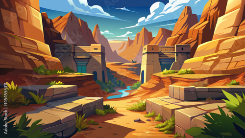 Echoes bounce off the stone walls of a silent canyon concealed in the desert